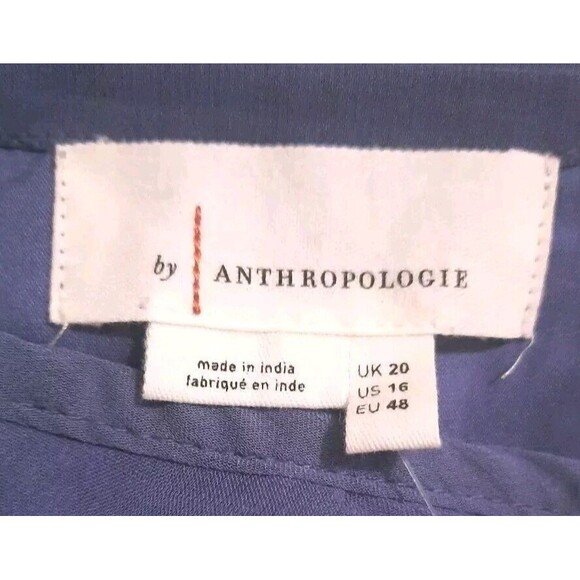 Anthropologie Purple Ruffle Tiered Maxi Skirt – Size 16 – NWT, Zip Closure - Picture 3 of 4